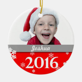Ornement personnalisé 2016 d'arbre de Noël de