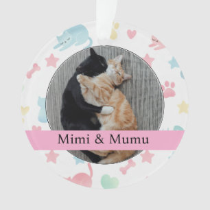 Ornement Personnalisé – Chats Mimi & Mumu