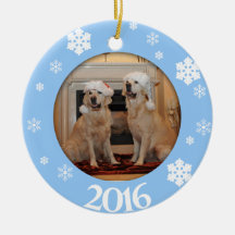 Ornement personnalisé d'arbre de Noël de photo de