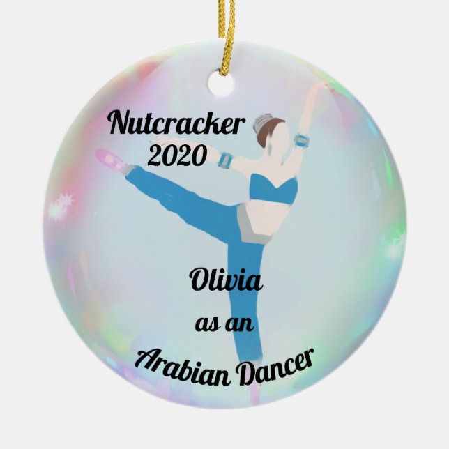Ornement personnalisé de casse-noix - danseur (Devant)