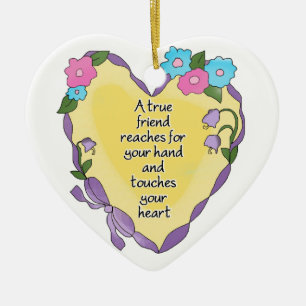 Ornement personnalisé de coeur de souvenir de