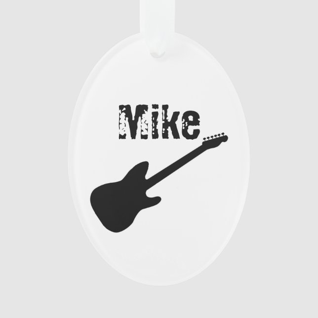 Ornement personnalisé de guitare (devant)