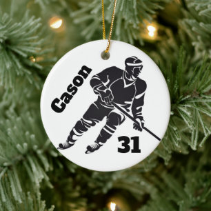 Ornement personnalisé de hockey
