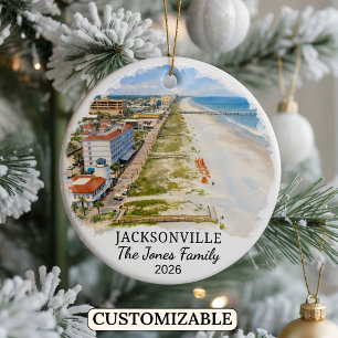Ornement personnalisé de Jacksonville, Floride sur