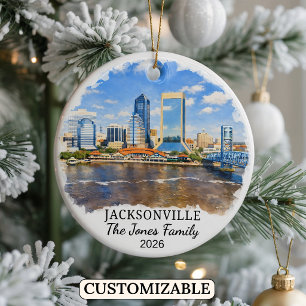Ornement personnalisé de Jacksonville, Floride sur
