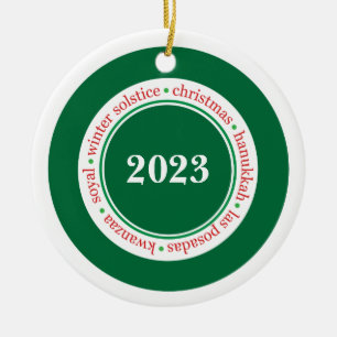 Ornement personnalisé de la saison des fêtes