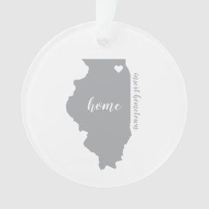 Ornement personnalisé de la ville natale de l'Ill