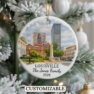 Ornement personnalisé de Louisville, Kentucky sur 
