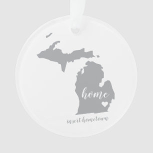 Ornement personnalisé de Michigan Hometown