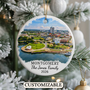 Ornement personnalisé de Montgomery, Alabama sur m