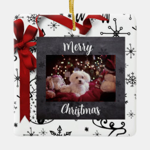 Ornement personnalisé de Noël animal de compagnie 