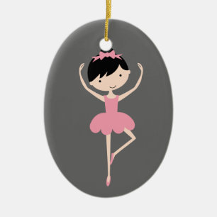Ornement personnalisé de Noël de ballerine