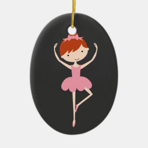 Ornement personnalisé de Noël de ballerine