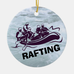 Ornement personnalisé de Rafting d'eau blanche