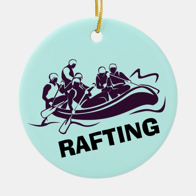 Ornement personnalisé de Rafting d'eau blanche (Devant)