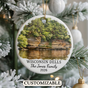 Ornement personnalisé de Wisconsin Dells, Wisconsi