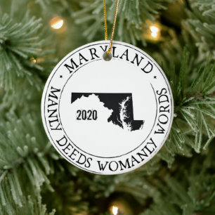 Ornement personnalisé du Maryland