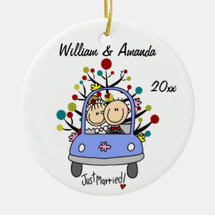 Ornement personnalisé ęr par Noël de voiture de