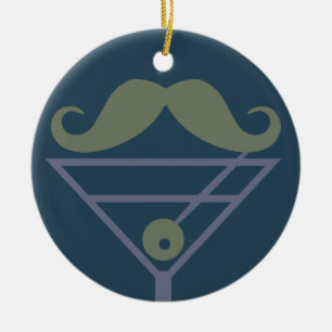 Ornement personnalisé Martini Mustache