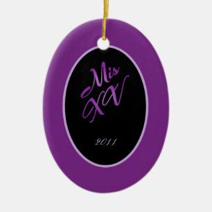 Ornement personnalisé Mis XV Lilac violet