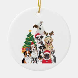 Ornement personnalisé pour arbre de Noël pour chie