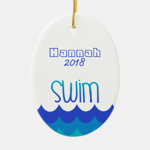 Ornement personnalisé pour le nageur