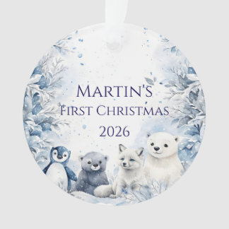 Ornement personnalisé pour le premier Noël de bébé