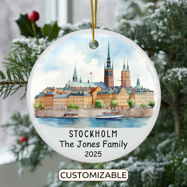 Ornement personnalisé Stockholm, Suède (Créateur téléchargé)