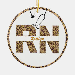 Ornement personnel Leopard R N Nurse