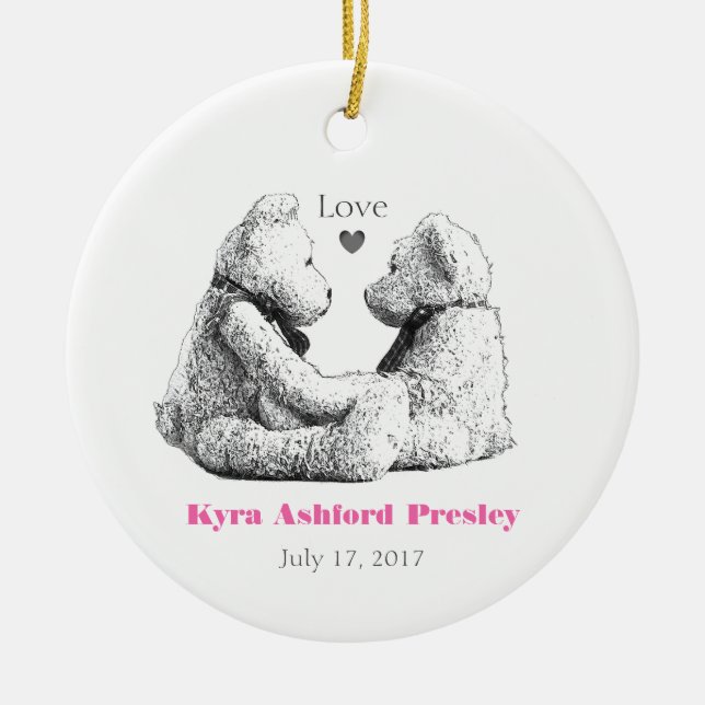 Ornement photo de l'ours en peluche HAMbyWG (Devant)