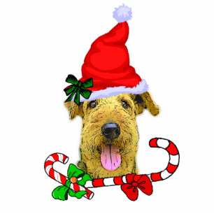 Ornement Photo Sculpture Airedale Terrier Ornement de Noël