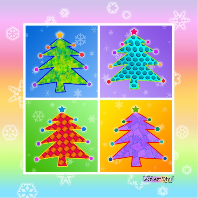 Ornement Photo Sculpture Art Pop Arbre de Noël Ornement (Devant)