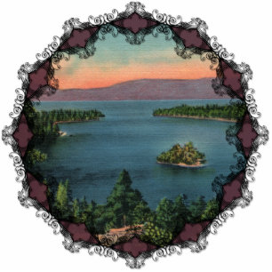 Ornement Photo Sculpture Baie verte - ornement du lac Tahoe