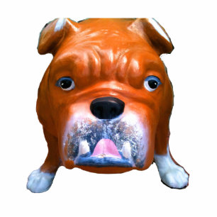 Ornement Photo Sculpture Bouledogue d'ornement de Noël