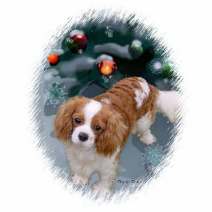 Ornement Photo Sculpture Cadeaux de Noël Cavalier King Charles Spaniel