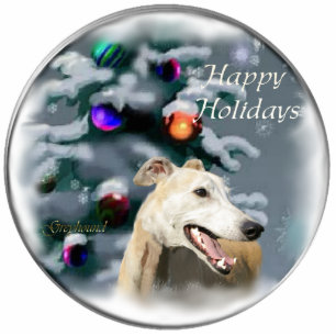 Ornement Photo Sculpture Cadeaux de Noël Greyhound