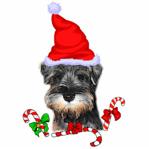 Ornement Photo Sculpture Cadeaux de Noël Schnauzer Miniature