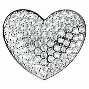 Ornement Photo Sculpture Coeur diamant