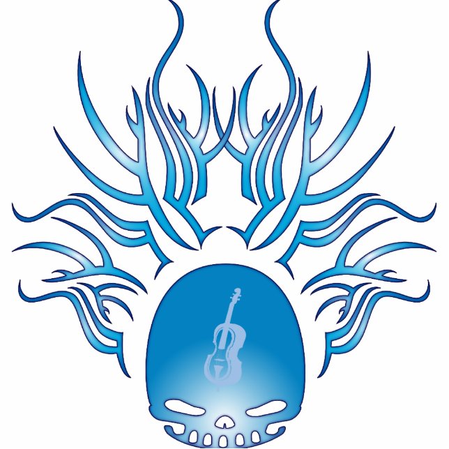 Ornement Photo Sculpture Crâne bas (Devant)