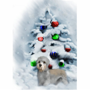 Ornement Photo Sculpture Dandie Dinmont Terrier Ornement de Noël