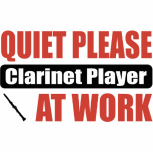 Ornement Photo Sculpture De tranquillité joueur de clarinette svp au