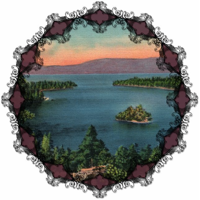 Ornement Photo Sculpture Emerald Bay - Lake Tahoe Orament (Devant)