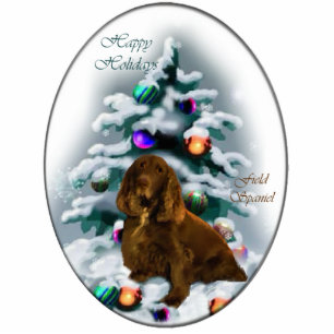 Ornement Photo Sculpture Field Spaniel Cadeaux de Noël Ornement