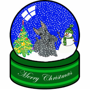 Ornement Photo Sculpture globe de neige de scottie