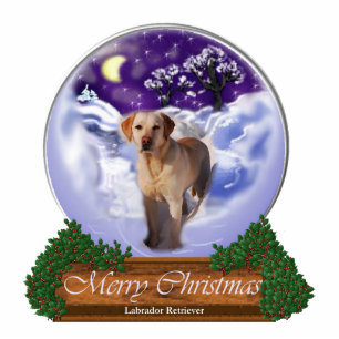 Ornement Photo Sculpture Labrador Retriever Cadeaux de Noël