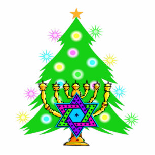 Ornement Photo Sculpture Noël et Hanoukka ensemble