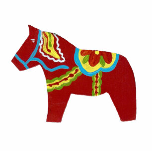 Ornement Photo Sculpture Ornement de Noël Dala Horse