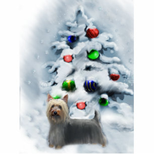 Ornement Photo Sculpture Ornement de Noël Silky Terrier