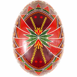 Ornement Photo Sculpture Ornement de Pysanky (oeuf de pâques d'Ukrainien)