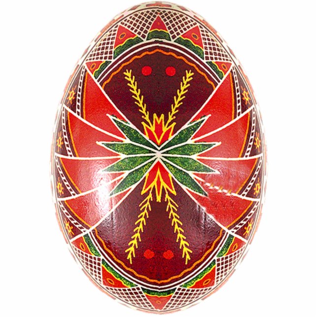 Ornement Photo Sculpture Ornement de Pysanky (oeuf de pâques d'Ukrainien) (Devant)
